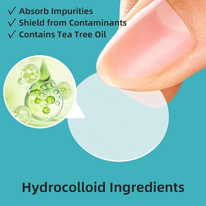 520 count Invisible pimple patches,Hydrocolloid,Tea Tree Oil,Acne Patches Zit Patches For Face,Clear Acne Dots For All Skin Type