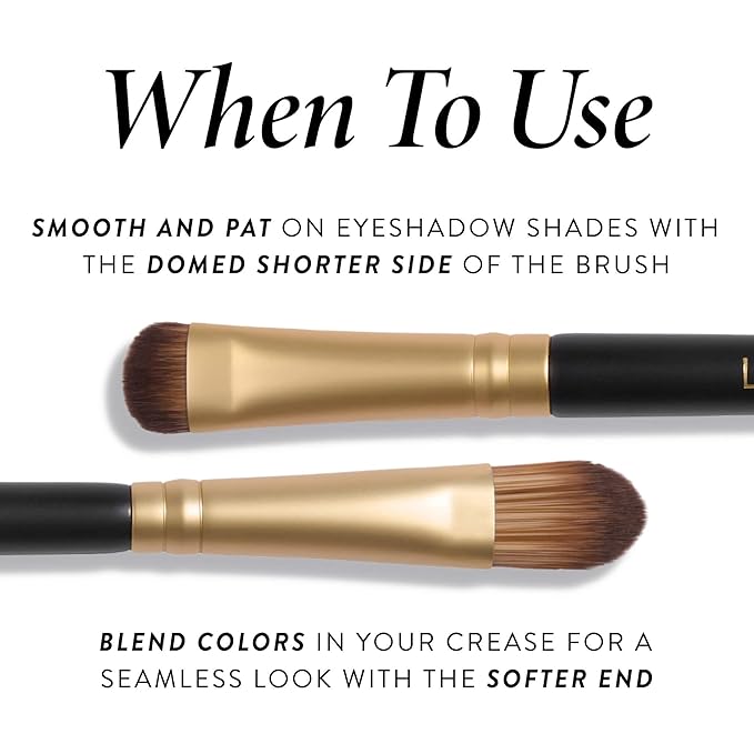 LAURA GELLER NEW YORK Cosmetic Professional Makeup Brushes - Cruelty-Free - 14 Dual-Ended Eyeshadow Brush