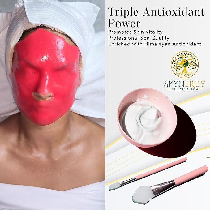 Himalayan Antioxidant Boost Jelly Mask -Professional Grade HydroGlo Peel Off Jelly Mask for Skin Hydration, Glow Suitable for All Skin Types,Vajafacial Jelly Mask | 12 Applications (30 Fl Oz)