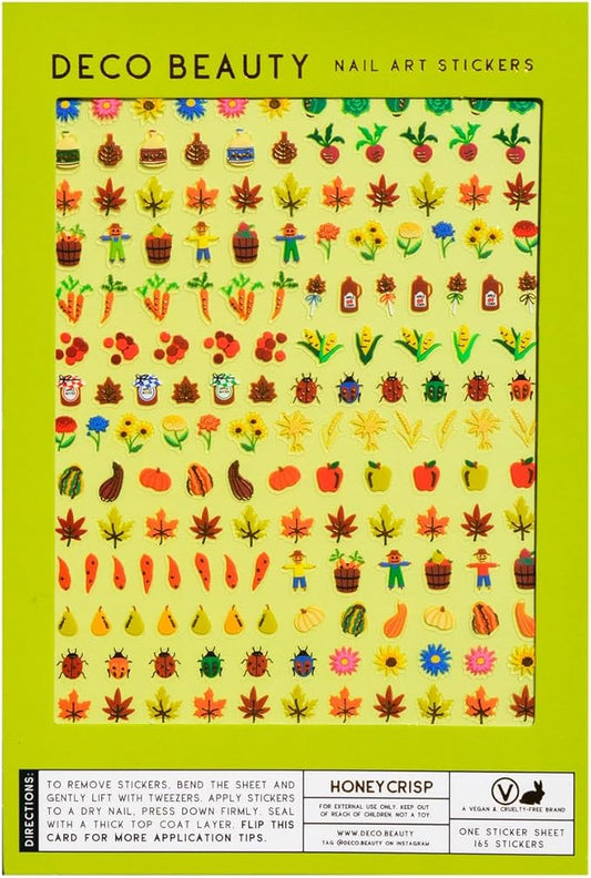 Deco Beauty Honeycrisp -Super Thin & Easy-to-Apply Nail Art with The Cutest Designs-Durable & Long-Lasting Nail Art Stickers and Decals for Women, for DIY at-Home Manicures & Salon-Quality Nails