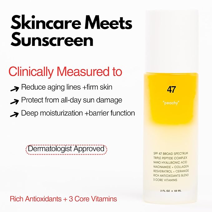 | PLUXOS 47 | SUNSCREEN + SKINCARE SPF 47 FACE MIST SPRAY (Unscented) | SUN DEFENSE COMPLEX CARE | Apply Over Makeup, Broad Spectrum, Clear, Light, Vegan, Hydrate, Fight Acne, Anti-Aging, Cell Repair