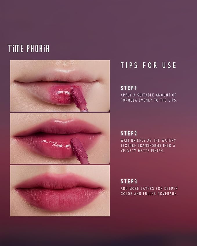 Altera Blurring Lip Tint 006 Wisp, Brownish Red Glossy to Soft Matte Finish, Blur Lip Lines, Weightless No-Sticky Airy Velvet Texture, Vibrant Hydrating Long-Lasting Lip Stain