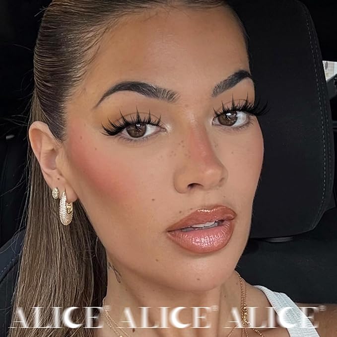 ALICE Manga Lash Clusters Wispy Cluster Eyelash Extensions with Spikes Anime Natural Eyelash Clusters Individual Lashes DIY at Home (144pcs/10-18mm/CD- Curly)