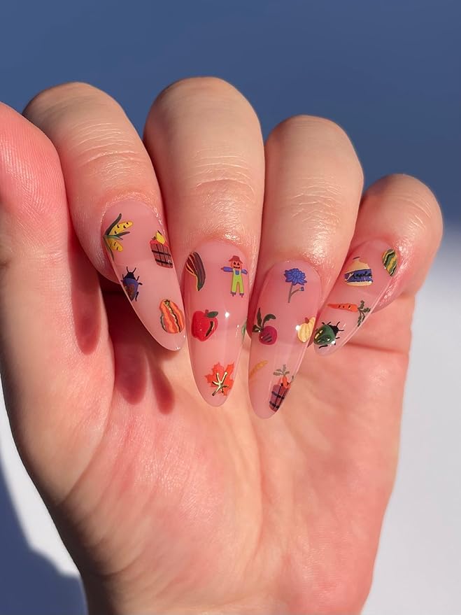 Deco Beauty Honeycrisp -Super Thin & Easy-to-Apply Nail Art with The Cutest Designs-Durable & Long-Lasting Nail Art Stickers and Decals for Women, for DIY at-Home Manicures & Salon-Quality Nails