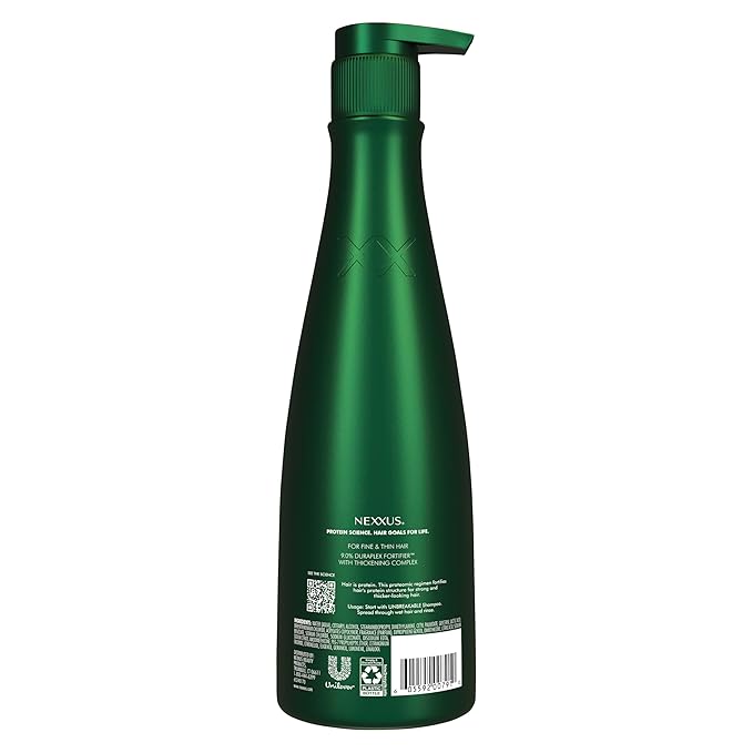 Nexxus Unbreakable Care Thickening Conditioner with Keratin, Collagen, Biotin for Fine and Thin Hair 13.5 oz