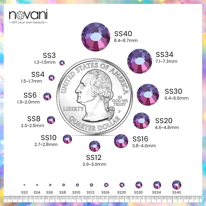 Flatback Rhinestones Non Hotfix Rhinestones for Crafts Glass Nail Rhinestones Nail Gems Crystals Rhinestones for Makeup Bags Shoes Decoration DIY(SS12,1440pcs,Blue Flame)