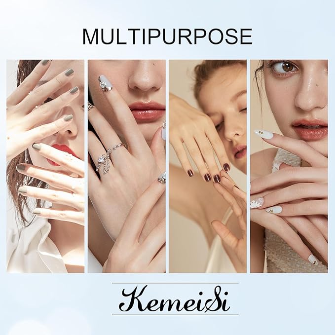 KEMEISI Nail Art Brush Set, 9PCS Double-Ended Acrylic Liner Brush Dotting Pen for Gel Polish, Nail Design Tools for Professional Manicure DIY Home Salon