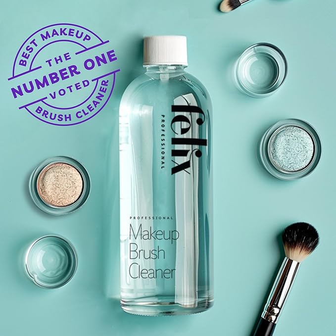 Makeup Brush Cleaner - Deep clean Rinse Free Quick Dry - Ideal for Cleaning and Odorizing Natural and Synthetic Make-up Brushes (32 Fl oz)