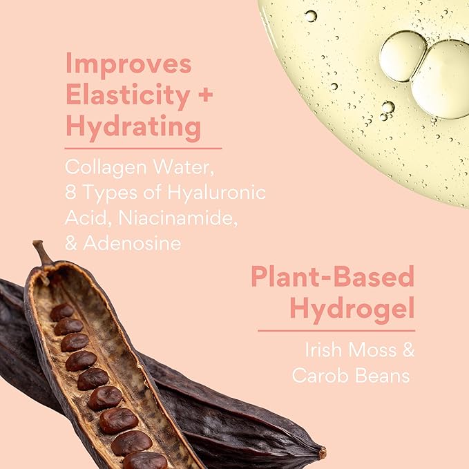 Hydrogel Eye Patches with Low Molecular Weight Norwegian Bio-Collagen, Reduces Dark Circles and Wrinkles, Under Eye Masks for Puffy Eyes, Hydrating for Dry Skin, Korean Skincare (48 patches)