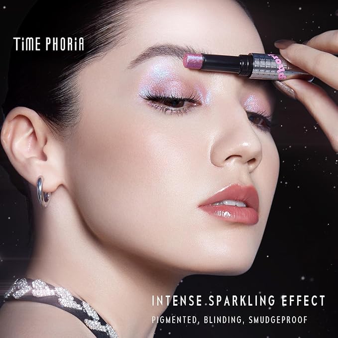 ILLUMINA JELLY EYESHADOW STICK - Long-Lasting Jelly Texture Blendable Eye Shine Stick | Crease-Proof, No Fallout, One-Swipe High-Impact Color | All-Day Wear (002 BLUSH QUARTZ)