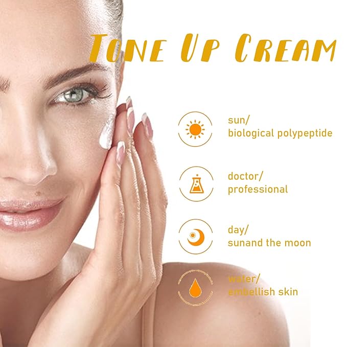 Brightening Moisturizer for a Radiant Glow, V7 Tone Up Cream with Vitamin C & Hyaluronic Acid, Lightweight Non-Greasy Formula for Daily Hydration and Even Skin Tone, 50g