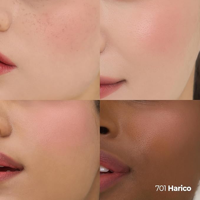 Laka Love Silk Blush, Radiant Powder Blush, Silky, Buildable Color with a Natural Glow, Long Lasting, Moisturizing Formula for a Fresh, Flushed Look, K-Beauty (#701 Harico)