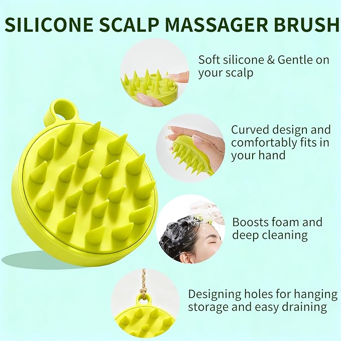 Criszenv Scalp Scrub,Scalp Exfoliator with Rosemary & Mint,Hair Treatment for Itchy Scalp, Dandruff & Buildup Removal, Clarifying Scrub Shampoo with Scalp Massager for Detox & Nourishment/8.8oz