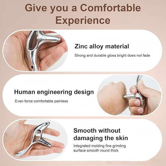 Gua Sha, Deep Tissue Massage Tool, Trigger Point Massage Tool, Acupoint Pressing, Suitable for Acraping, Lymphatic Drainage