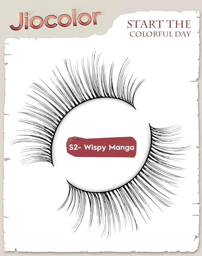 Mink Lashes Natural Look Wispy Eyelashes Short Wispy False Lashes 9mm 3D Strip Fake Eyelashes C Curl Eye Lashes 7 pairs S2