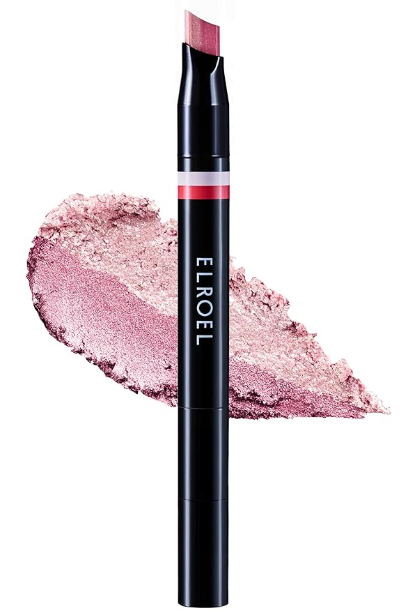 Blanc Double Shadow Stick - 48HR Long Lasting Dual-Tone Eye Shadow Pencil - Combines Glitter w/Soft Matte or Shimmer - Waterproof & Smudge-Proof Eyeshadow Makeup 0.05 oz (#08 Popping-Candy)