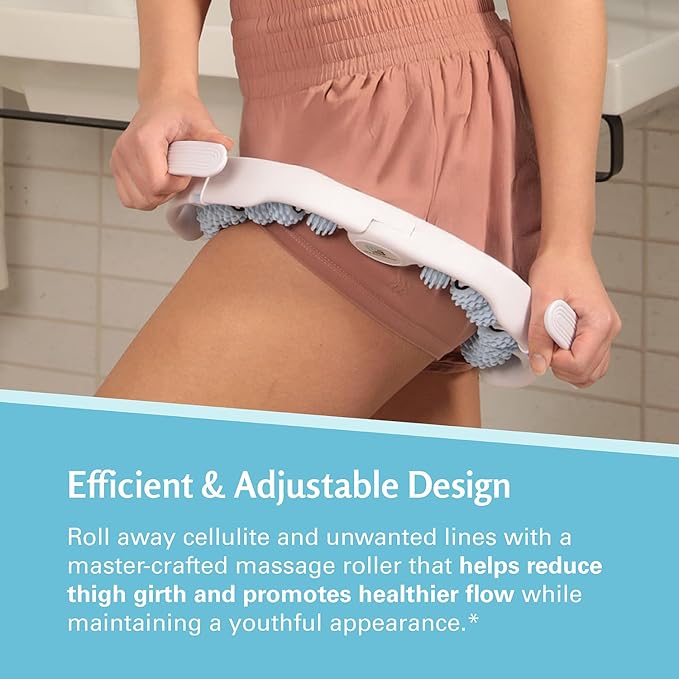 M3 Naturals Anti Cellulite Roller & Lymphatic Drainage Massager | Fascia Blaster for Contoured & Smoother Skin | Tool for Sore Arms, Legs, Stomach & Buttocks Multicolor