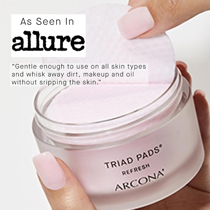 ARCONA Cranberry Triad Milky Toner Pads – Vegan Milky Toner for Face | Brightening & Hydrating Rice Toner for Face | Phyto-Nutrients & Essential Fatty Acids (45 Count)