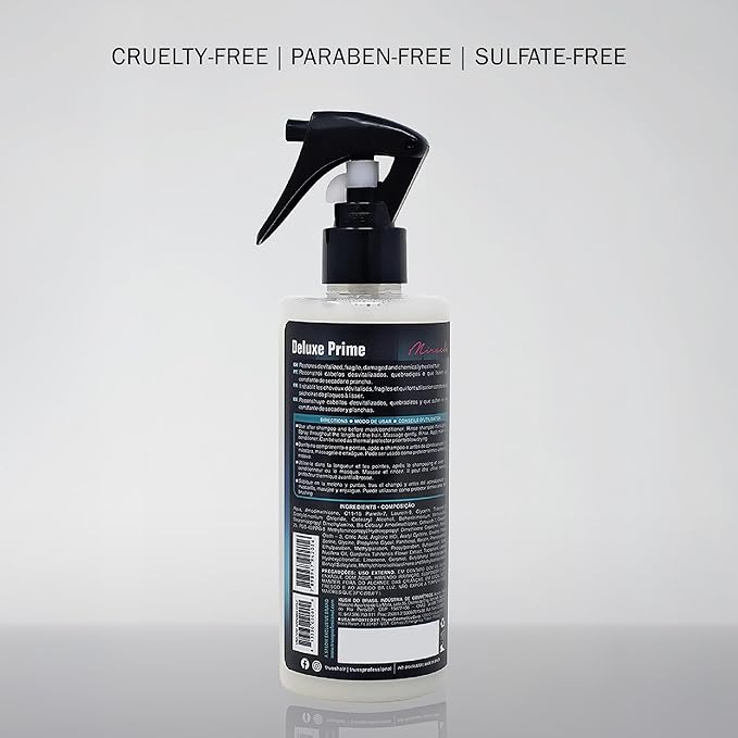 TRUSS Deluxe Prime Hair Treatment - Anti Frizz Heat Protectant Spray + Hair Primer - Nourishes, Detangles + Provides Thermal Protection Before Heat Styling (260 ml)