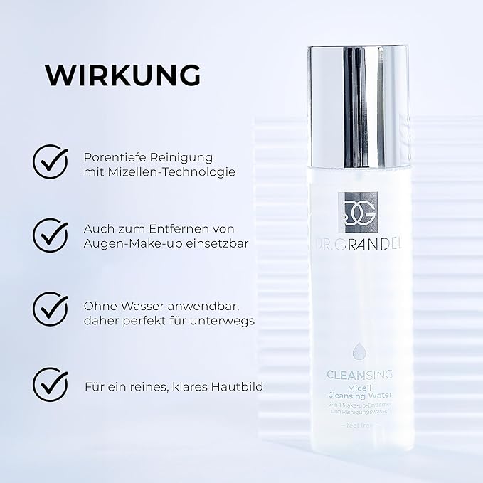 DR. GRANDEL CLEANSING Micell Cleansing Water I 2-in-1 make-up remover and cleanser
