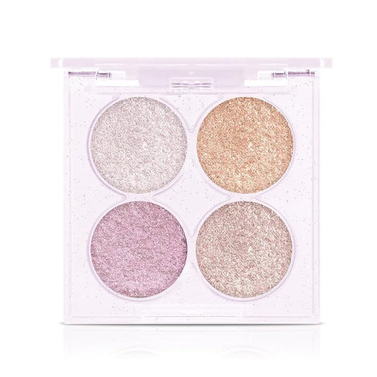 Boobeen Highlighter Makeup Highlighter Palette Powder Shimmer Facial Illuminator Bronzer Palette Waterproof Long Lasting