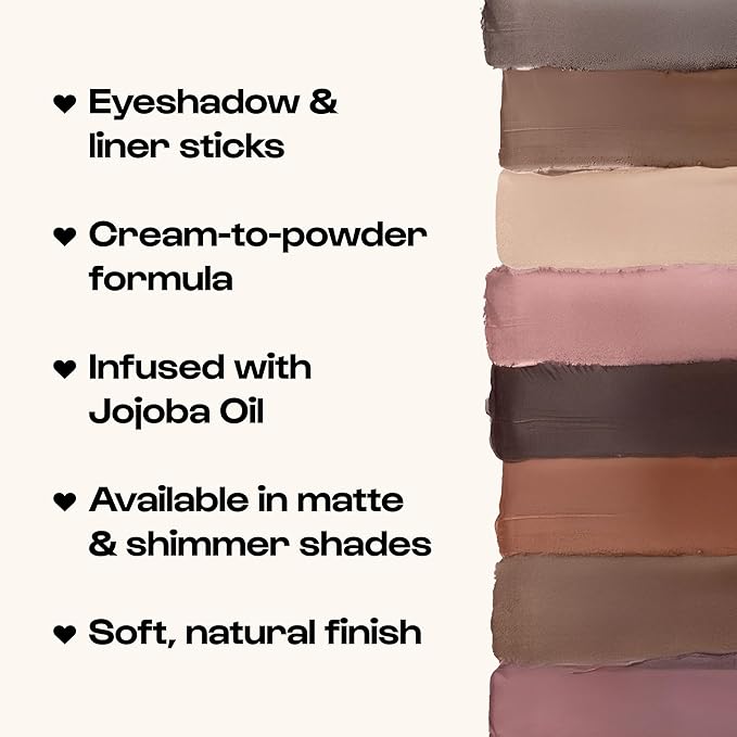 ALLEYOOP 11th Hour Cream Eye Shadow Sticks - Espresso Self (Matte) - Award-winning Eyeshadow Stick - Smudge-Proof and Crease Proof for Over 11 Hours - Easy-To-Apply and Compact for Travel, 0.05 Oz