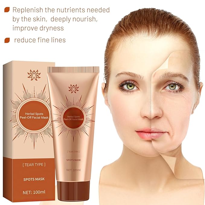 Parowu Herbal Spots Peel-Off Facial Mask,Online Spot Peel off Mask,Spot Removing Face Mask,Advanced Skin Cream,Natural Herbal Ingredients for All Skin Types(2PCS)