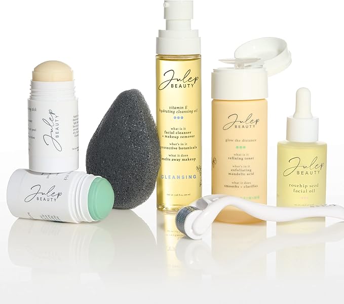 Julep Single Konjac Sponge - Face - Skin-Clarifying Charcoal Gentle Exfoliating Cleansing Tool with Convenient Suction Cup Hook