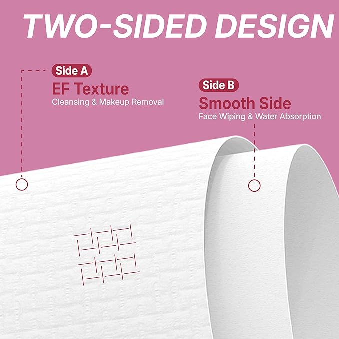 Serenorch Disposable Face Towels, Mother's Day Gifts 10" x 12", Gifts for Mom from Daughter Son, Ultra Thick Face Towelettes for Sensitive Skin, Extra Soft Makeup Remover Dry Wipes, 50 Count