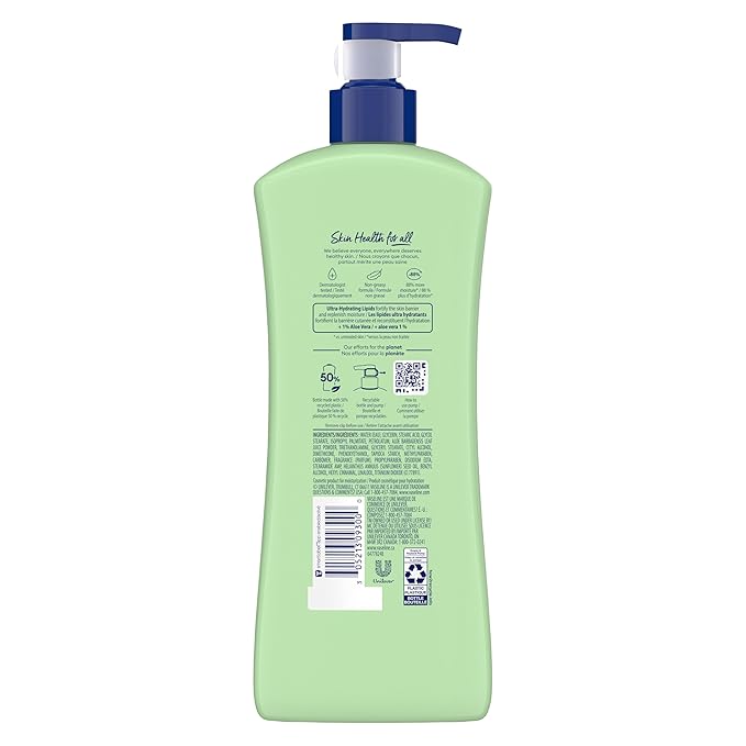 Vaseline Intensive Care Body Lotion for Dry Skin Soothing Hydration Lotion Made with Ultra-Hydrating Lipids + 1% Aloe Vera Extract to Refresh Dehydrated Skin 20.3 oz, Pack of 3 (packaging May Vary)