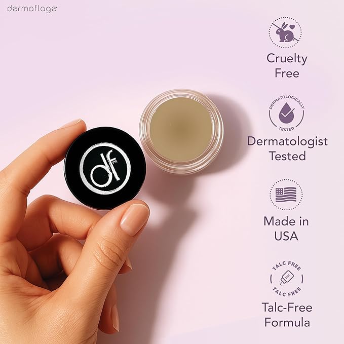 Dermaflage Full Coverage Concealer Cream, Tan, 11 Versatile Shades, Waterproof, Non-Greasy, Matte Finish, Conceals Acne, Dark Circles, Blemish Spots, Tattoos, Bruises, Scars