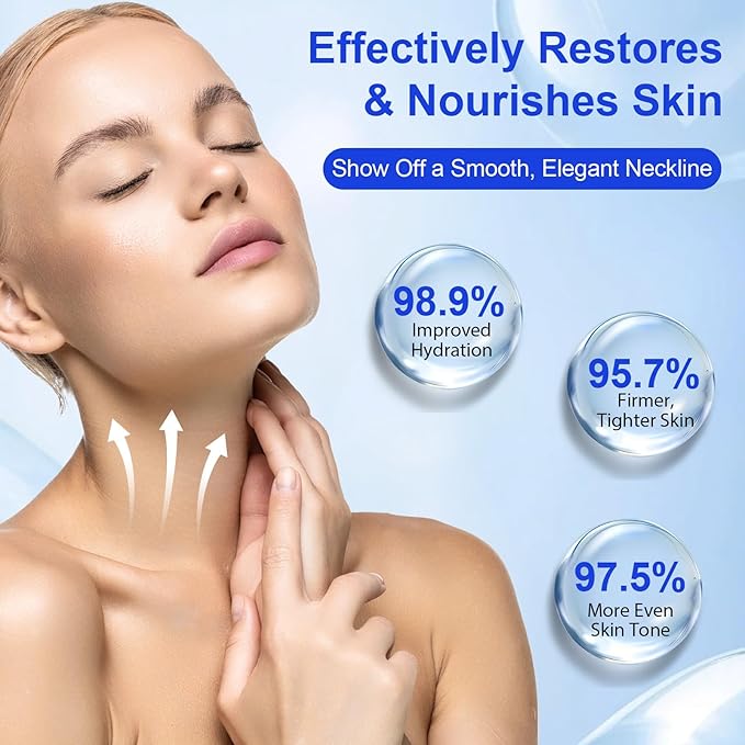 lofuanna AH-8 Firming Neck Cream,Firming Lifting Neck Creams for Tightening & Moisturizing Skin with Massage Roller, AH-8 Neck Cream for Crepey Skin,Hydrating & Reduce Wrinkles for Men and Women