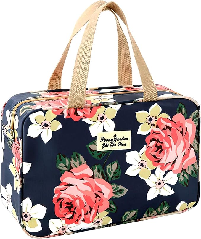 Hjkiopc Large Makeup Bag Toiletry Bag for Women Make Up Bag Cosmetic Bag Toiletries Bag Brush Bags for Traveling