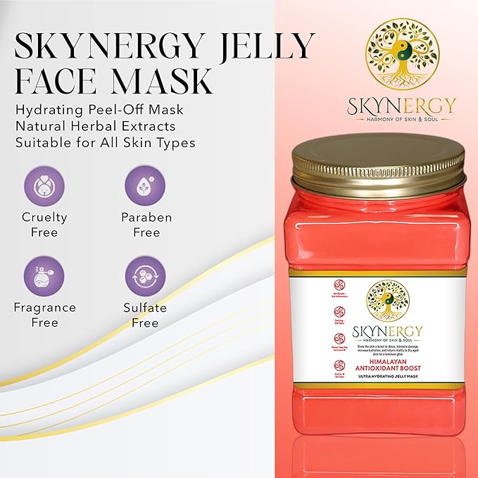 Himalayan Antioxidant Boost Jelly Mask -Professional Grade HydroGlo Peel Off Jelly Mask for Skin Hydration, Glow Suitable for All Skin Types,Vajafacial Jelly Mask | 12 Applications (30 Fl Oz)