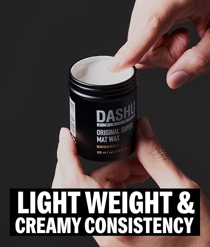 DASHU Premium Original Super Mat Wax 3.5oz – Strong Hold Without Shine, Easy to Wash, Styling Wax