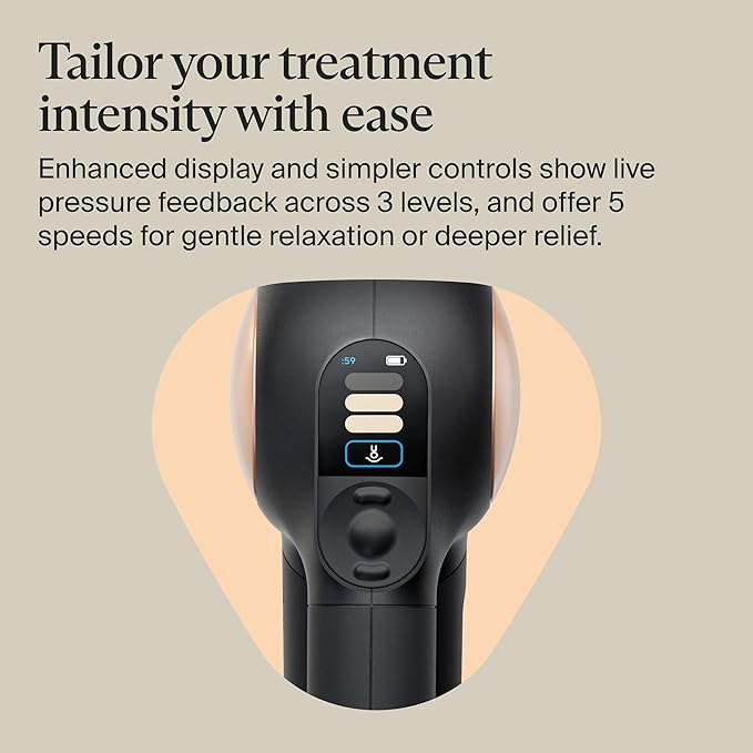 TheraGun Sense (2nd Generation) Massage Gun by Therabody - Relaxing Massage Gun with Built-in Guided Routines for Easy Stress Relief, Tension & Sleep