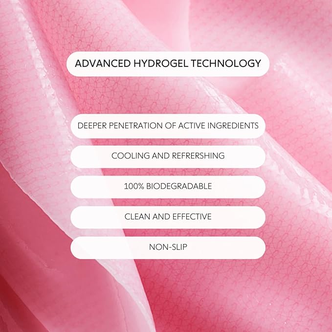 LOOPS DOUBLE TAKE - Hydrogel Korean Face Mask - Calms & Soothes Skin’s Surface - Helps Refine Pores - For All Skin Types - Gifts for Women, Stocking Stuffer - 5 pc