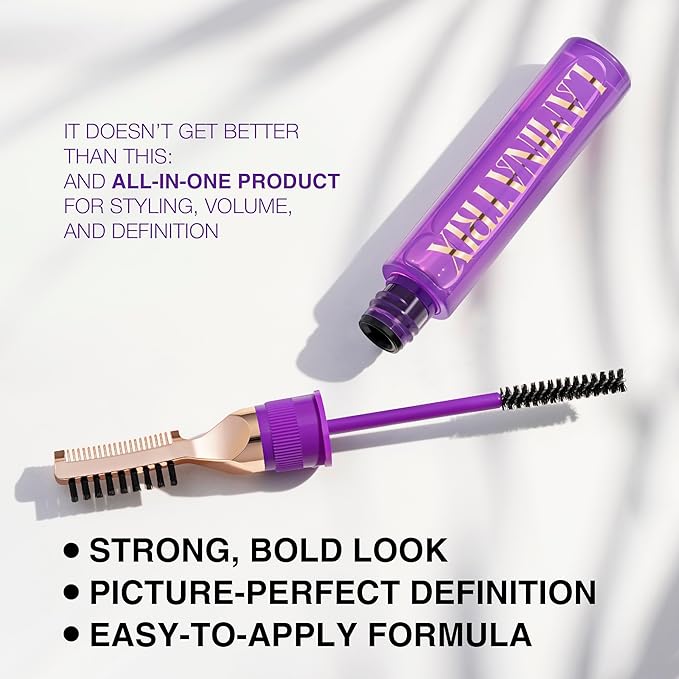 Clear Eyebrow Gel – Long-Lasting Formula for Laminated Look, Clump & Flake Free – Double-Sided Brush for Easy Application, 0.17 fl.oz. – Laminatrix
