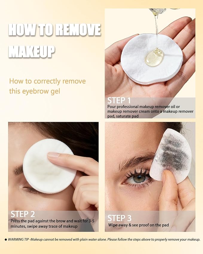 Waterproof Tinted Brow Gel-Long Lasting Smudgeproof Liquid Eyebrow Makeup,Eyebrow Mascara Tinted Brow Glue,Eye Brow Filler,Volumizing Enhance Brow Mascara,With Brow Razor Brush,Gift for Women-Blonde