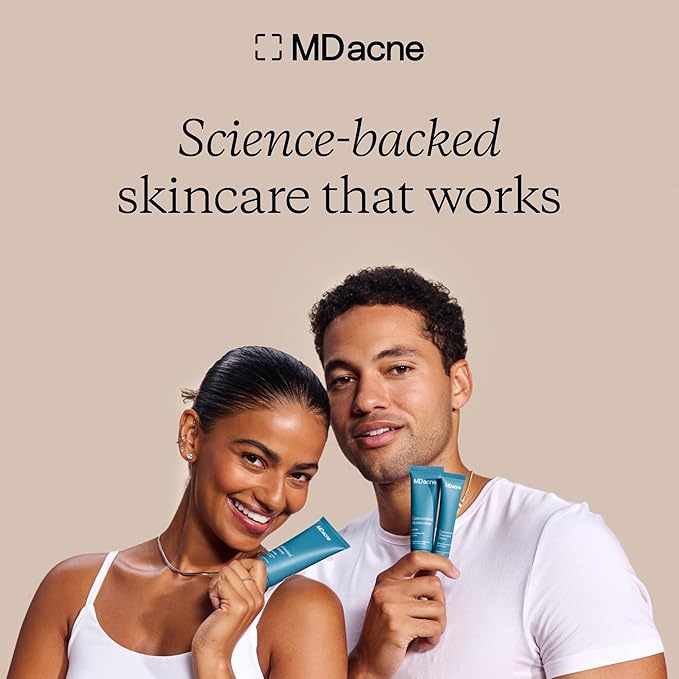 MDacne Blackhead Remover Strips, Deep Pore Cleansing for Sensitive Acne-Prone Skin (36 Strips)