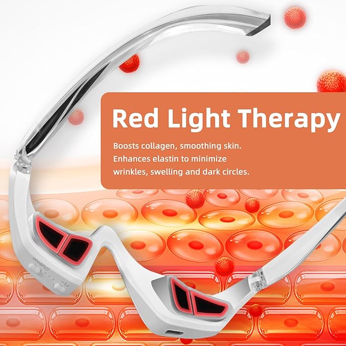 3D Eyelift Device – Red Light Under Eye Therapy with Microcurrent & 3D Fit Design | Reduces Wrinkles, Dark Circles & Puffiness | Silent Operation for Sensitive Skin & Busy Lifestyles