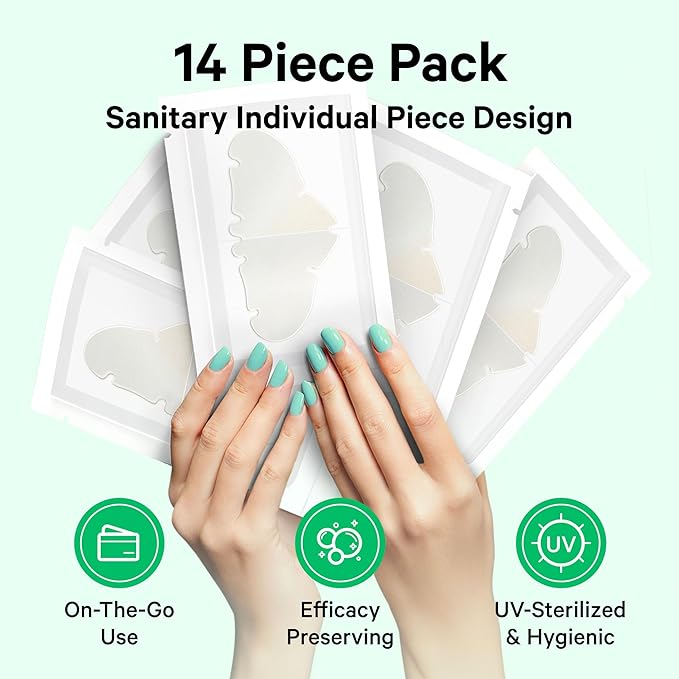 Sosky Patches for Nose, Hydrocolloid Pimple & Pore Nose Patches, Absorbs Oil Overnight Nose Pore Strips, Targets Pimples, Zits and Pores, FSA Eligible Acne Patches, Clear Skin 14 Count