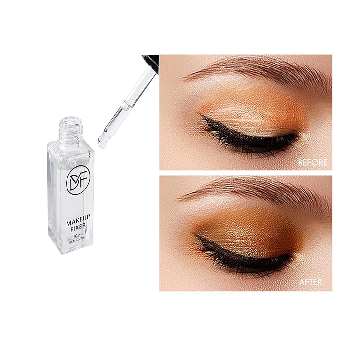 Makeup Fixer Cosmetics Pigment Activator,Makeup Mixing Liquid,Durability Waterproof Transparent Make-up Fixer Liquid Drops,Eyeshadow Sealant 10mL/0.34 US FL OZ