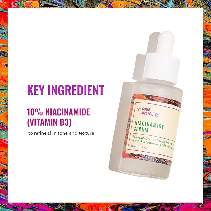 Good Molecules Niacinamide Serum Pack 2 – 30 ml Each (Total 60 ml) | 10% Niacinamide Serum to Target Acne, Uneven Skin Tone & Enlarged Pores