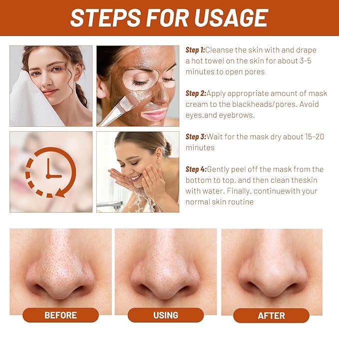 Parowu Herbal Spots Peel-Off Facial Mask,Online Spot Peel off Mask,Spot Removing Face Mask,Advanced Skin Cream,Natural Herbal Ingredients for All Skin Types(2PCS)