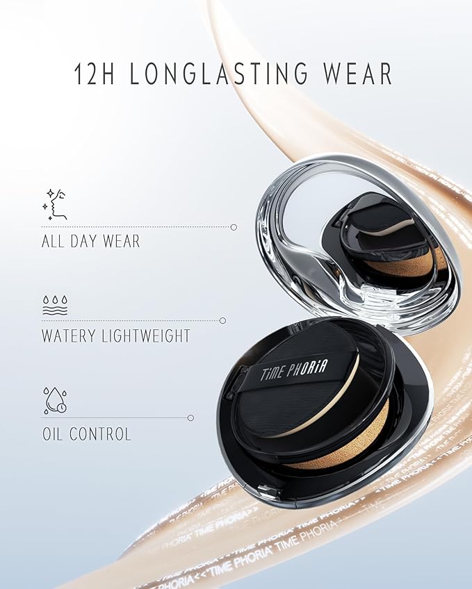 TIMELESS LUMINA MATTE PERFECTION CUSHION | Full Coverage, Weightless, Skin fit, Velvety Matte Finish, Oil-Control Waterproof Foundation, Sweatproof Flawless BB Cream CC (01 CREME)