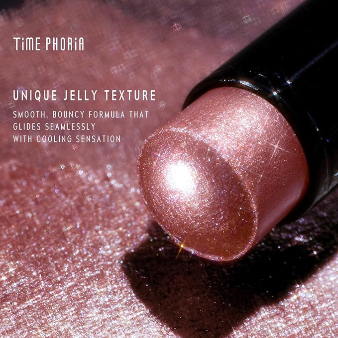 ILLUMINA JELLY EYESHADOW STICK - Long-Lasting Jelly Texture Blendable Eye Shine Stick | Crease-Proof, No Fallout, One-Swipe High-Impact Color | All-Day Wear (005 BRONZITE)