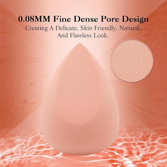 Toiletry Sponges Set Blender Beauty Sponge with Holder Makeup Blender Flawless for Foundation, Liquid,Facial Makeup Tools Beauty Gift Set