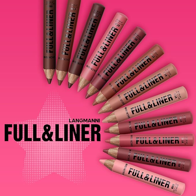 LANGMANNI 6Pcs Matte Velvet Lip Liner Pencil Set - Highly Pigmented,Smudge-Resistant Lip Pencils for Shaping & Contouring,Vegan & Cruelty-Free(#1+2+3+4+5+6)