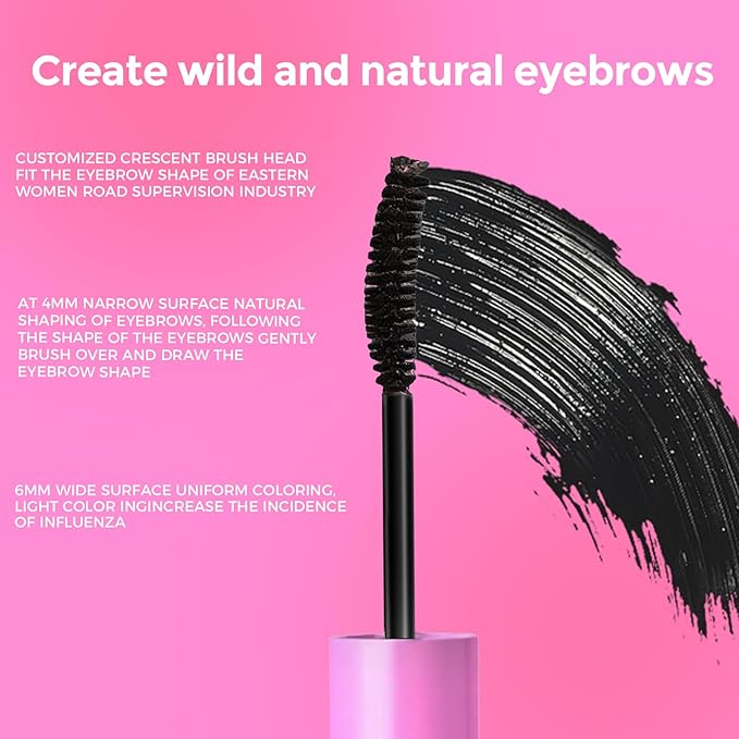 2 Packs Eyebrow Gel, Buildable, Creates Full, Voluminous-Looking Brows, Locks Hairs In Place, 24hrs for Soft Full Brows, 5g (01#)